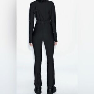 Zara Ski collection Black Long-Sleeve Jumpsuit size xs